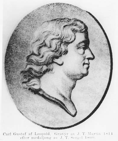 Carl Gustaf af Leopold, 1814 by Johan Tobias Sergel